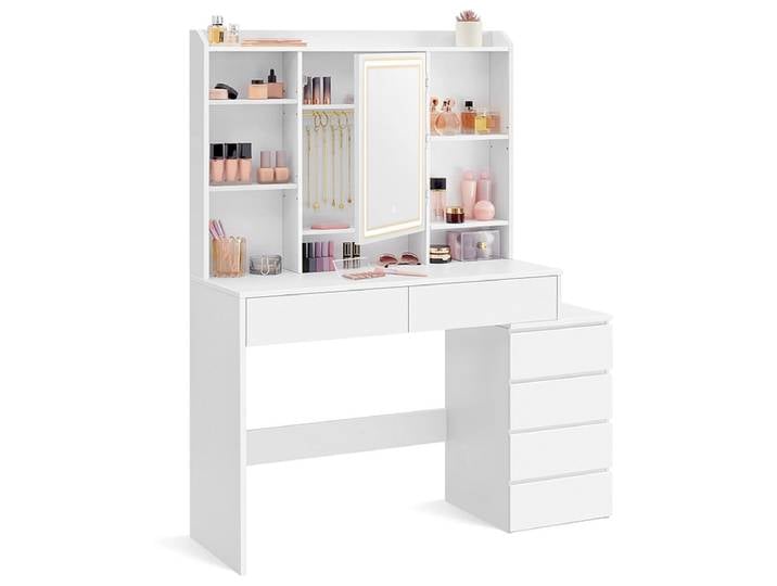 Frisierkommode SONGMICS SOFIA 40x118.3x145cm wolkenweiss