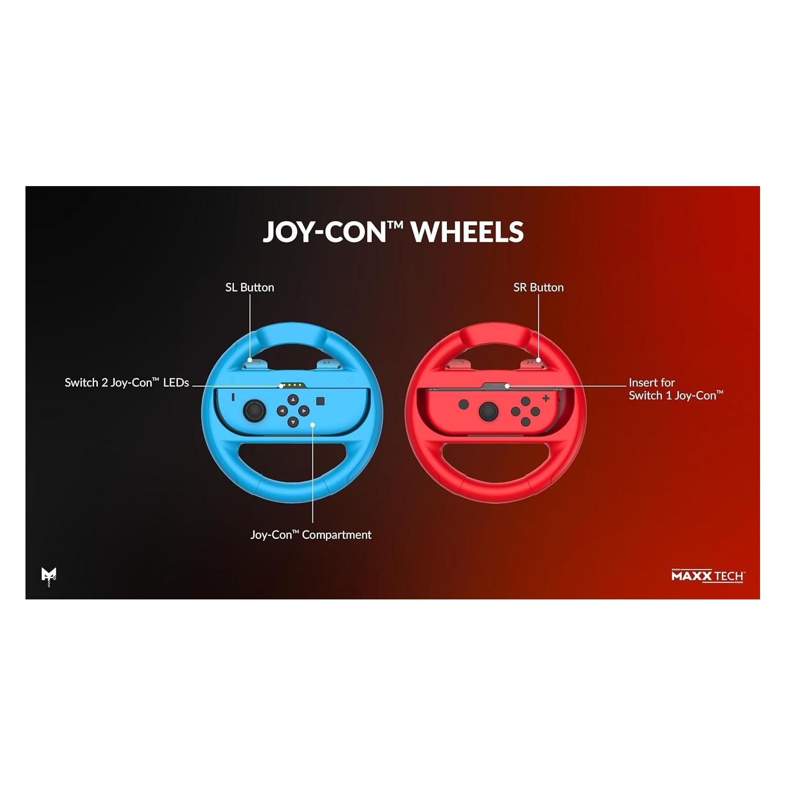 Maxx Tech Joy-Con Sports Kit for Nintendo Switch 2/1 (Switch, Switch 2) (MXT-MASK-SW1&2)