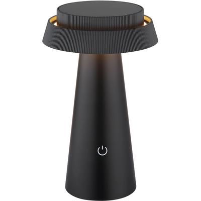 LED Solarleuchte OTTO HOME "Tirria Akkuleuchte", schwarz, H:23cm Ø:14cm, Leuchten, stufenloser Touchdimmer, Farben fixierbar, Solarlampe, CCT