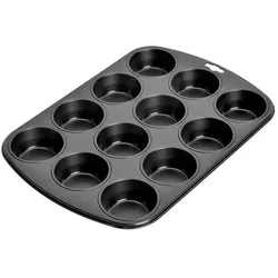 Kaiser Muffinform World 12er Stahl Schwarz