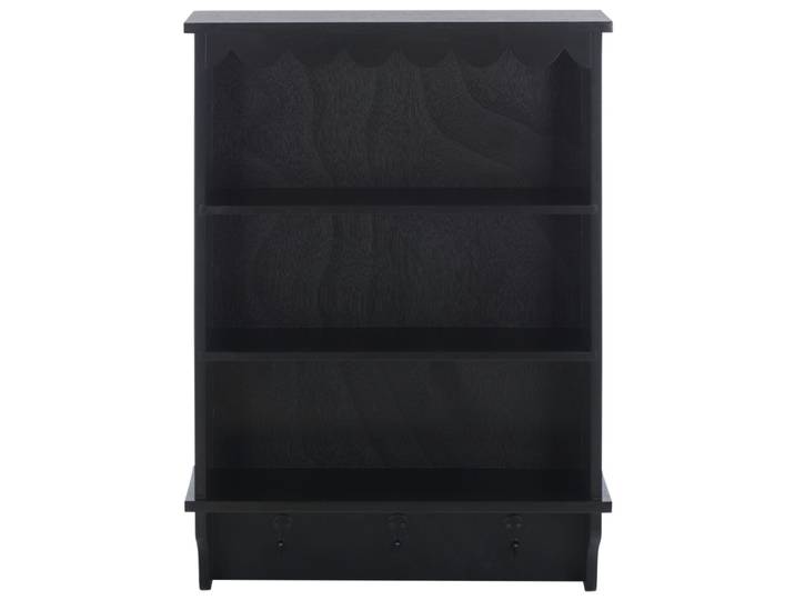 Meubles de rangement en bois, noir mat
