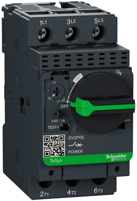 Schneider Electric Disjoncteur moteur GV2P05 0,63-1,00A (GV2P05)