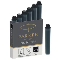 PARKER Tintenpatronen QUINKmini, schwarz, permanent