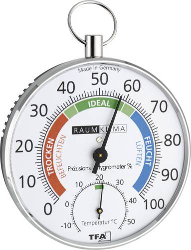 TFA Dostmann 45.2027 Thermo-/Hygrometer Silber 45.2027