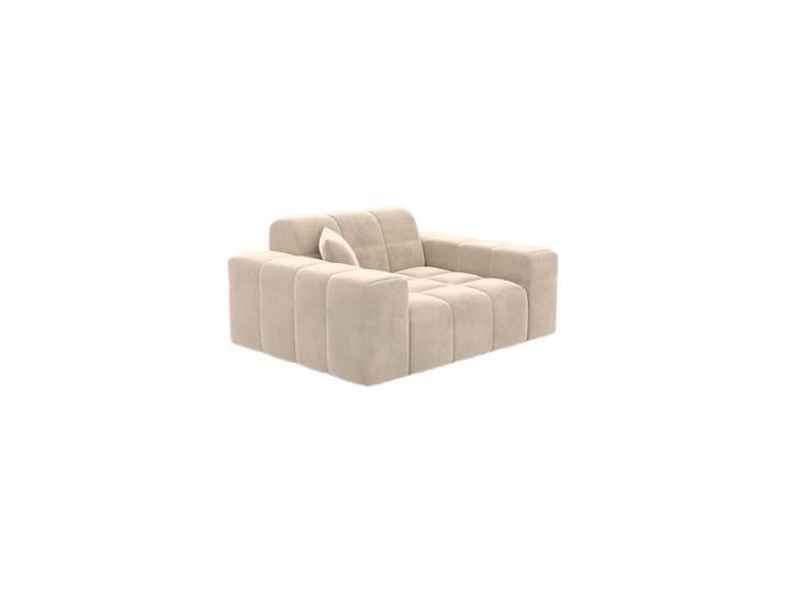 Design Loungesessel „Bloom“ mit Samtbezug Samtbezug Cream BLOOMINGLOFT Collection