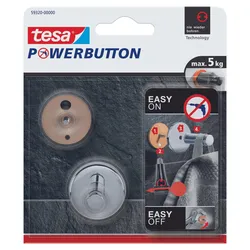 tesa Handtuchhaken Powerbutton Universal Small chrom