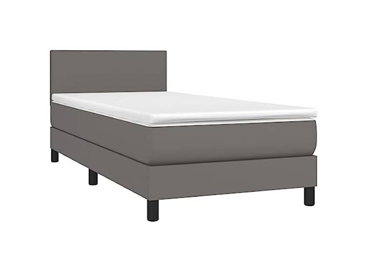 KTHLBRH Bettgestell, Grau, Beton, aus technischem Holz Minimalistisches Design, mit integriertem Behälter, einfache Montage, feuchtes Tuch