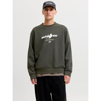 Jack & Jones "JCOCLUB BRANDING SWEAT CREW NECK", Baumwollmischung, regular fit