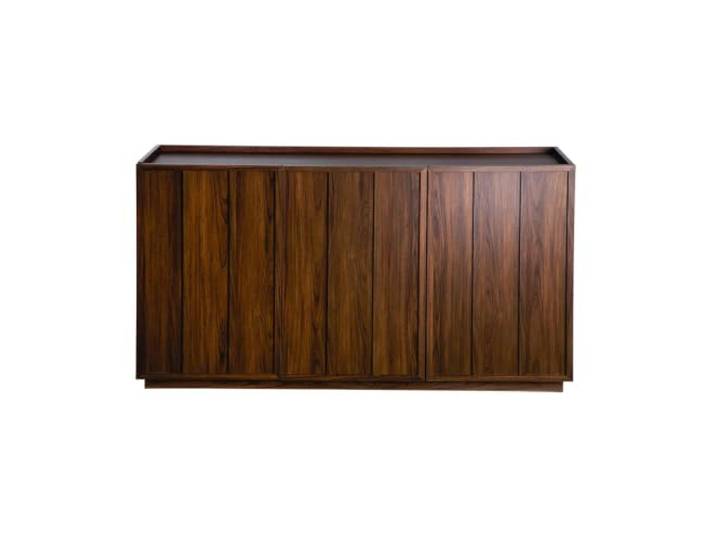 Calicosy Anrichte mit 3 Türen, Walnuss-Effekt, mit Rand, Länge 140 cm – Abel