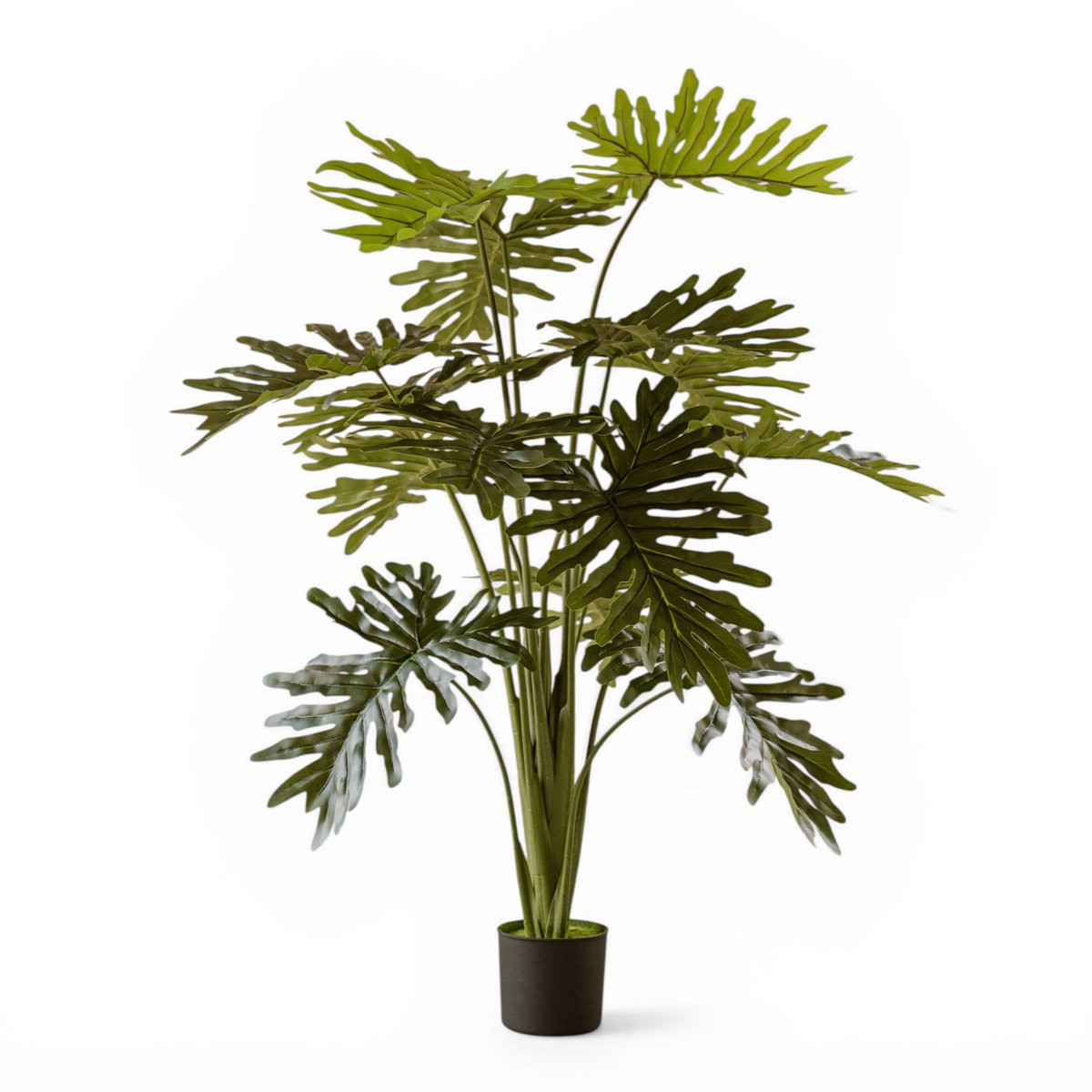 Indore Silva Kunstplant Philodendron 140 cm – Realistische Tropische Kamerplant – Groen