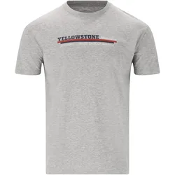 Cruz Doney Printed T-Shirt Herren 1005 - light grey melange M