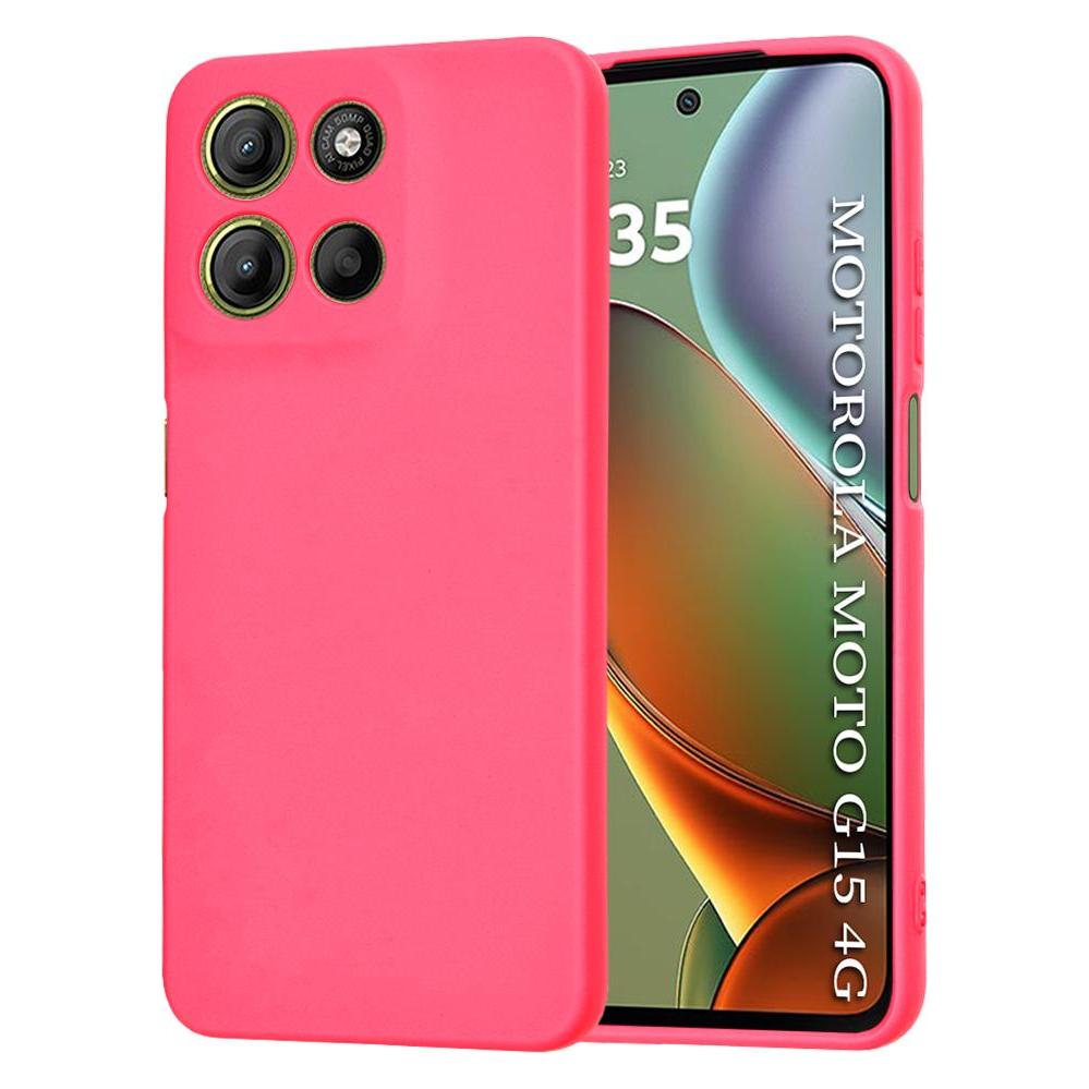 Techsuit - SoftFlex - Motorola Moto G15 / G15 Power - Hot Pink (Motorola Moto G15) (61053256)