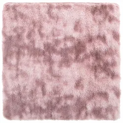 vidaXL Teppich Shaggy Hochflor NAVARRA Altrosa 240x240 cm Polyester