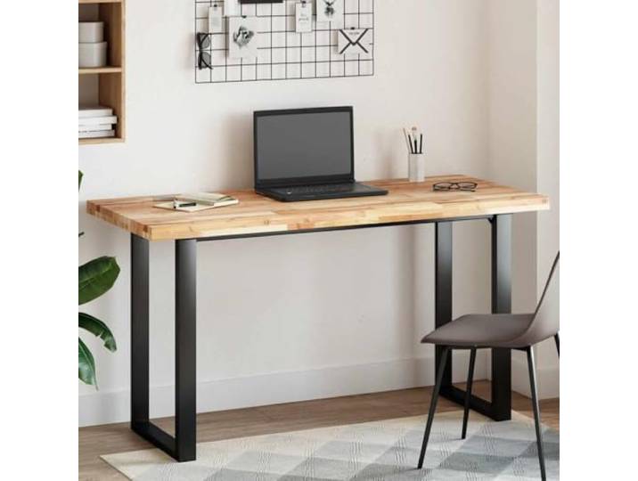 PTUGUOF Tischplatte Rechteckig 120x60x4 cm Massivholz Akazie Unbehandelt, Pflegeleicht, Vielseitig für Esstisch, Bistrotisch, Couchtisch