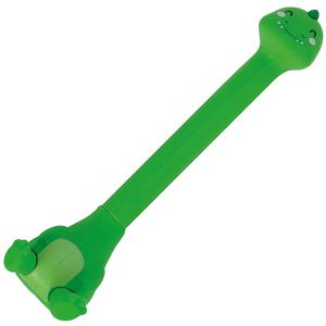 Legami Kugelschreiber Dino mit Standfuß, Dino, Gehäuse grün, Schreibfarbe schwarz