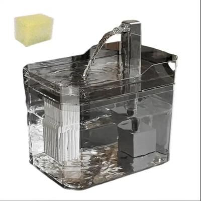 Inspired Living ClearFlow 1.5L Automatic Pet Water Fountain For Cats gray