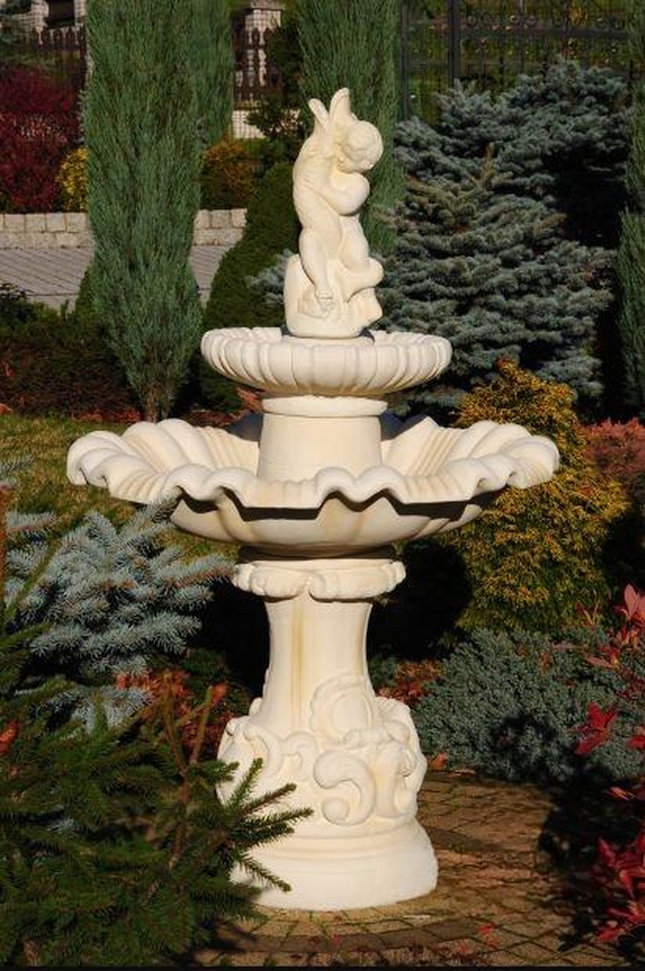 Zierbrunnen Springbrunnen Skulptur Brunnen Dekoration Garten Fontaine Neu 160cm
