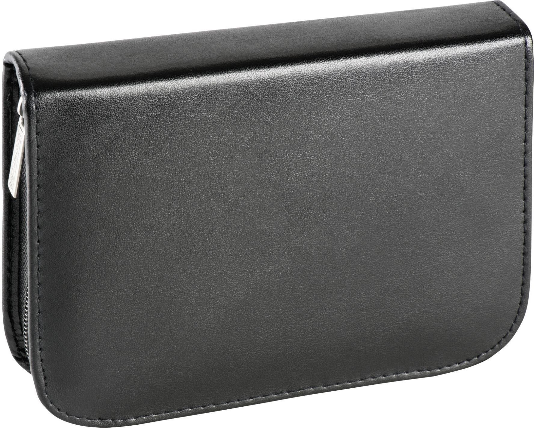 Federtasche BRUNNEN, Kinder, schwarz, Leder, Schreibgeräteetuis Federtasche schwarz Einheitsgröße