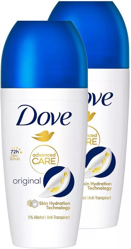 Dove - Deo Roll-on DUO, Aero Care Original Antitranspirant, 2x50 ml