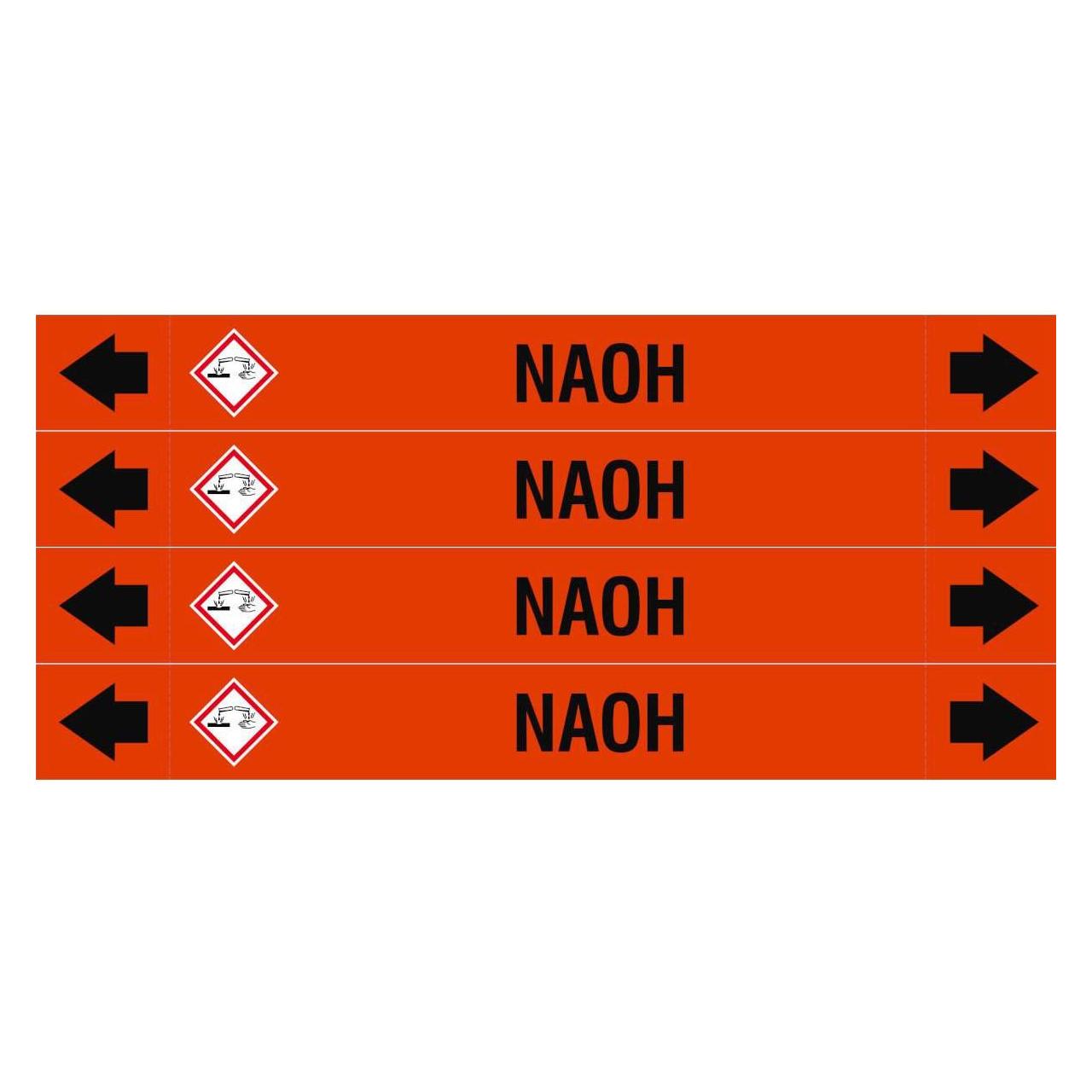 Brady ASME - Rohrmarkierer - NAOH (ASMEPM-26X230MM-NAOH)
