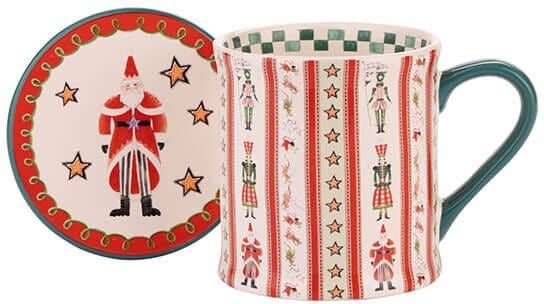 Cath Kidston Nutcracker Stripe Mollie Mug & Coaster