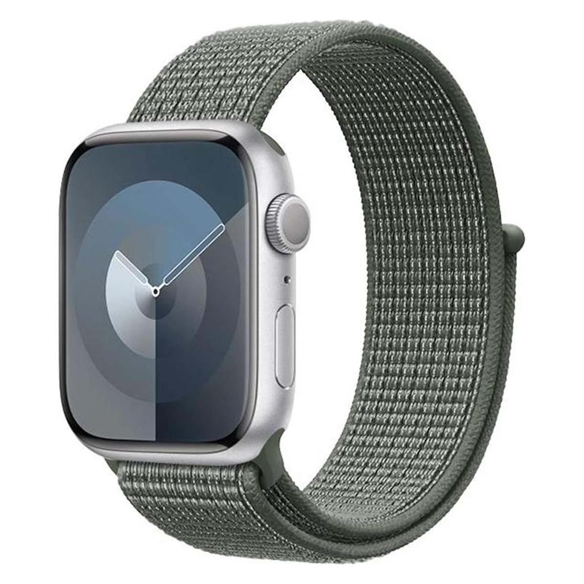 Crong Apple Watch Sportarmband Nylon 38-42 mm (20 mm, Nylon) (CRG40NLBMGN)