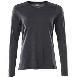 MASCOT Damen Langarmshirt Schwarzblau meliert L - 18091-810-010-LONE - Schwarzblau meliert