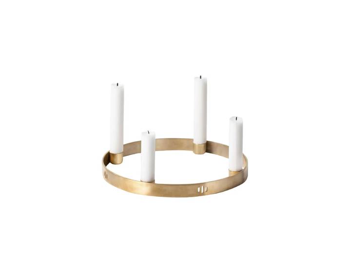 Ferm Living - Kerzenhalter Circle small, Messing