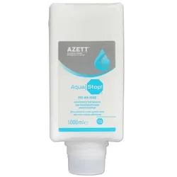 Azett Pre wa sens W/O 1 L Hautschutzlotion AquaStop gegen wässrige Arbeitsstoffe, AquaStop, Softflasche