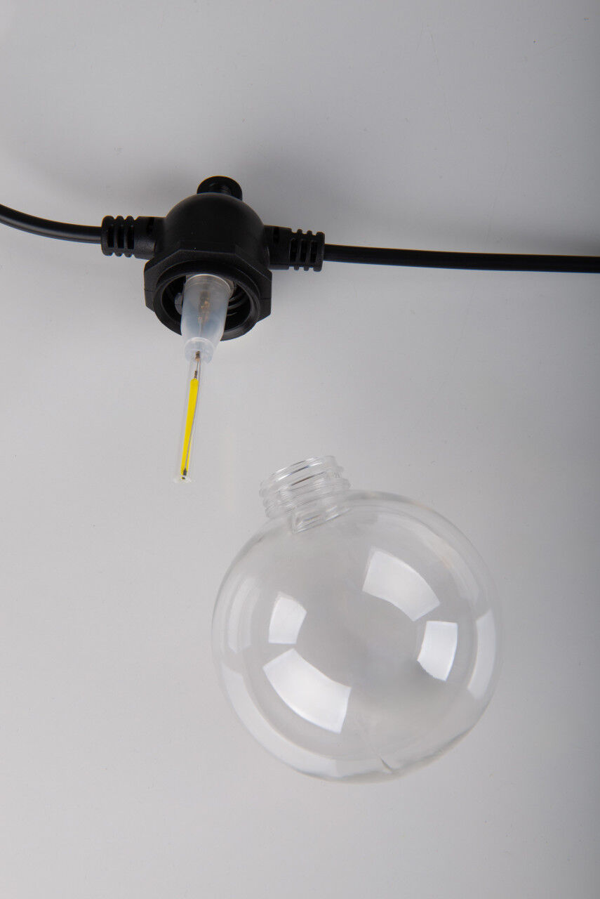 Light & More 10er LED Solar-Lichterkette 10 m mehrfarbig/neon