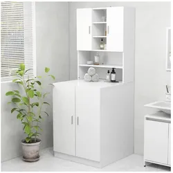 vidaXL Liara, Waschmaschinenschrank, Weiss