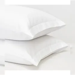 Ivedin Home - Kopfkissenbezug Baumwolle-Polyester 50/50 Hotel  | 10 St. 45x160 2 offene Öffnungen﻿Weiß