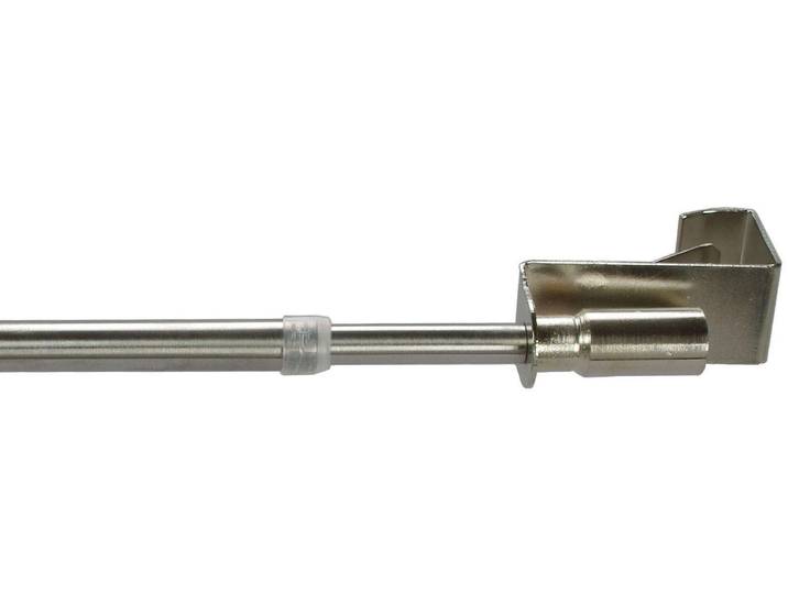 Scheibenstange LIEDECO Easy-Fix Gr. 2, silber (edelstahlfarben), Ø:12mm, Metall, Gardinenstangen, Scheibenstange