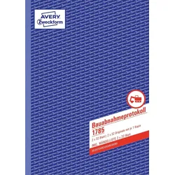 Avery Zweckform Bauabnahmeprotokoll A4 selbstdurchschreibend 2x32 Blatt