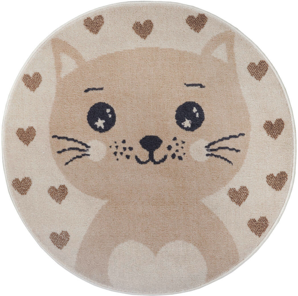 Hanse Home Adventures Children Beige Rug Round 100cm