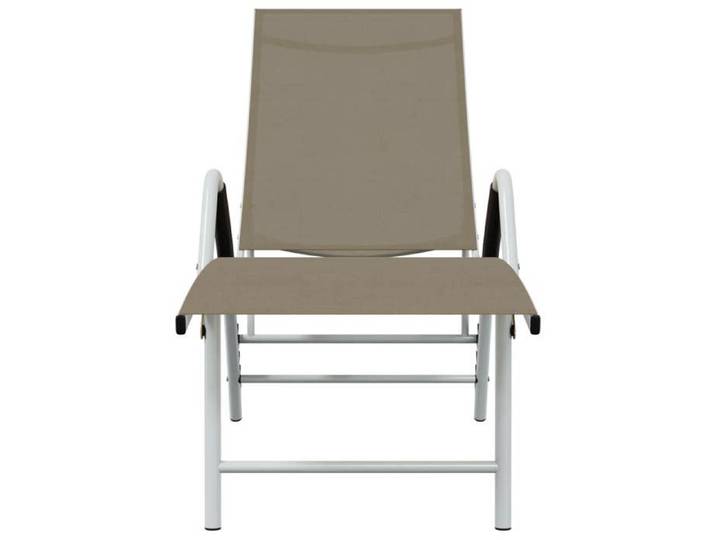 Bon plan  Transat extérieur - JILI HOT - Chaise longue Textilène et aluminium Taupe - pour camping/jardin Thome4642413