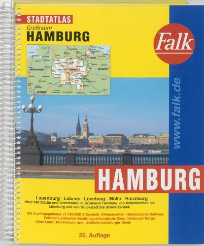 Falk Stadtatlas Großraum Hamburg, - Preis vom 18.10.2026 15:28:09 h