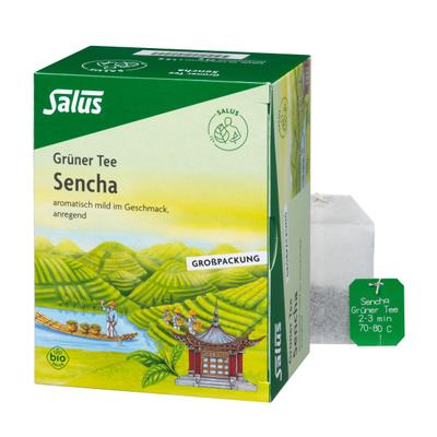 Grüner TEE Bio Salus Filterbeutel Großpackung 40 St
