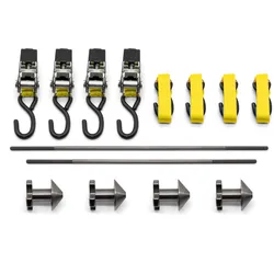 AXfix Light Motorrad Verzurrsystem Set (vorne & hinten), AXfix Light Gurtauswahl: Hakengurt-Set