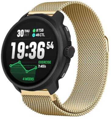 Everyday Crate Suunto Race 2 Milanese Magnetic Stainless Steel Watch Band Replacement Strap gold