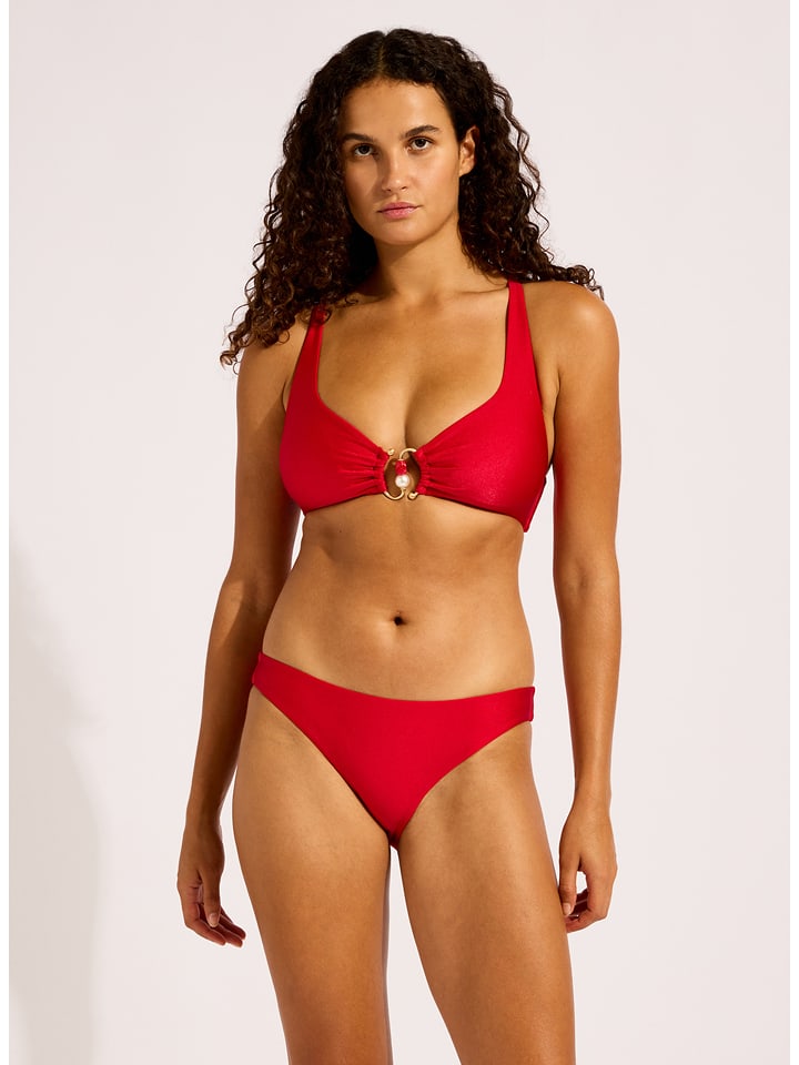 Seafolly Bikini-Hose in Rot - L