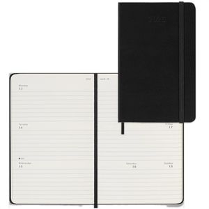 Moleskine Taschenkalender Pocket, Jahr 2026, 1 Woche auf 2 Seiten, Hardcover, englisch, A6