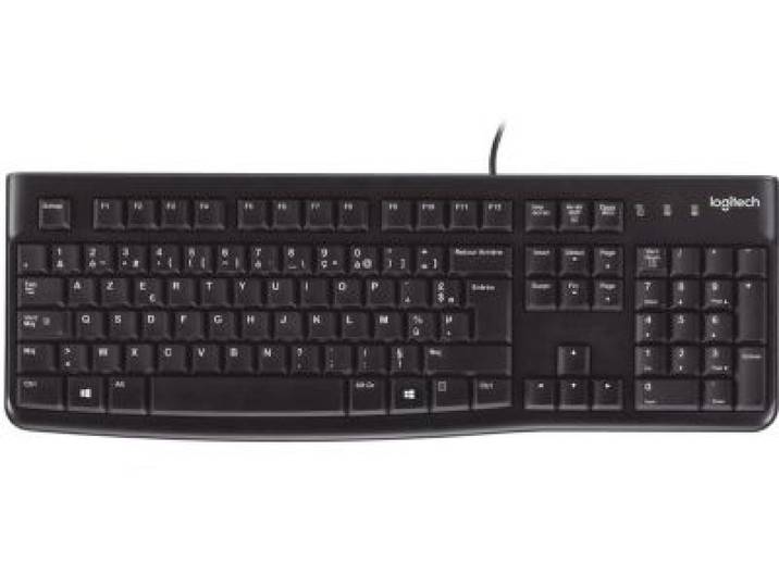 Logitech - Clavier Filaire K120 Usb Touches Silencieuses