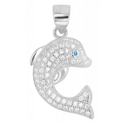 Kettenanhänger ADELIA´S "modischer Schmuck Anhänger aus 925 Sterling Silber", blau, Schmuckanhänger, Damen, Silber 925 (Sterlingsilber), Kettenanhänger