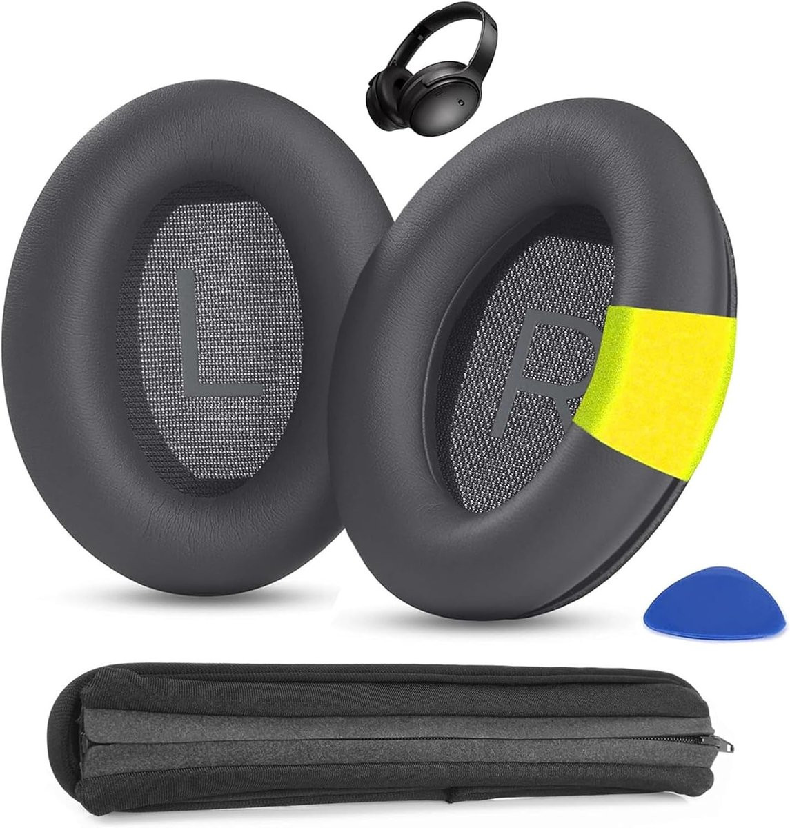 Oorkussens en hoofdband covers voor Bose QuietComfort 45, QC45, QC35, QC35ii en QuietComfort SE/New Quiet Comfort Wireless hoofdtelefoons
