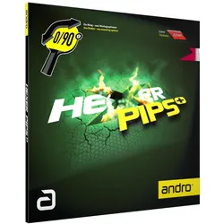andro Belag Hexer Pips+ rot 1,7 - rot 1,7