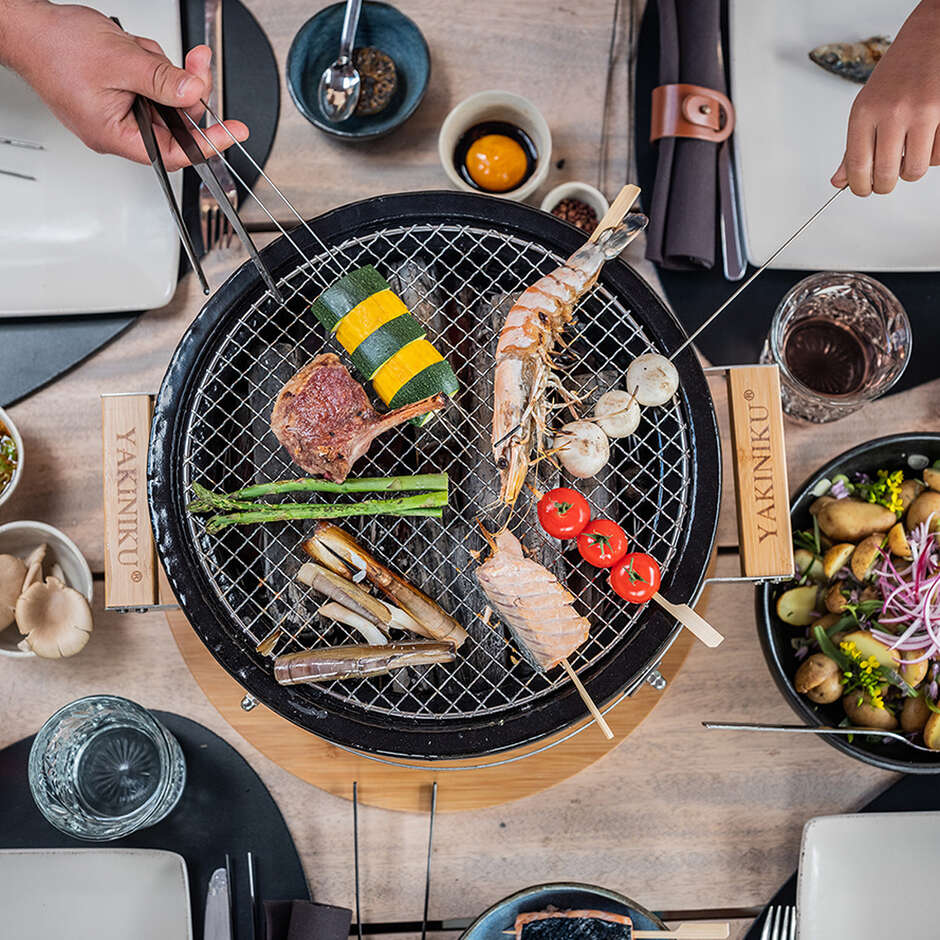 Yakiniku Gril de Table Shichirin Rond pour 2-6 personnes