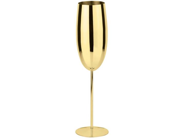 Sektglas Paderno Gold Edelstahl H 25.5 cm 270 ml 1 Stk - Sektglas