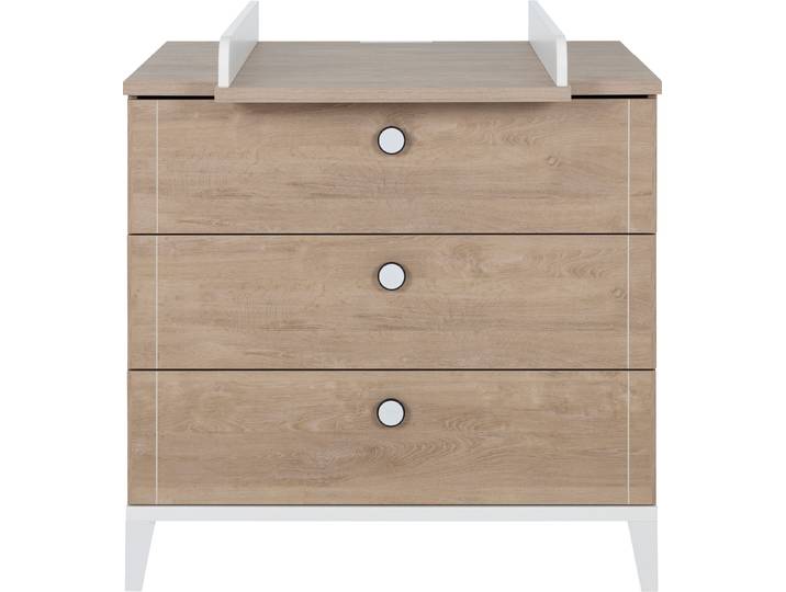 Wickelkommode GALIPETTE Marcel , braun (eiche blond, eiche blond), B:95cm H:91cm T:46cm, Holzwerkstoff, Wickelkommoden, Wickelkommode, Komplette Wickelkommode
