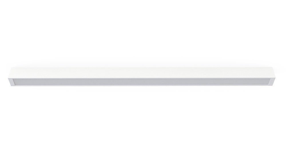 Nowodvorski Straight LED plafondlamp, modern wit, rechthoekig